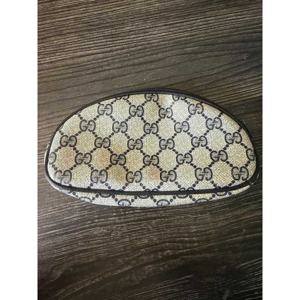 Vintage Gucci Caledio Navy Supreme GG Key Case/Cosmetic Pouch